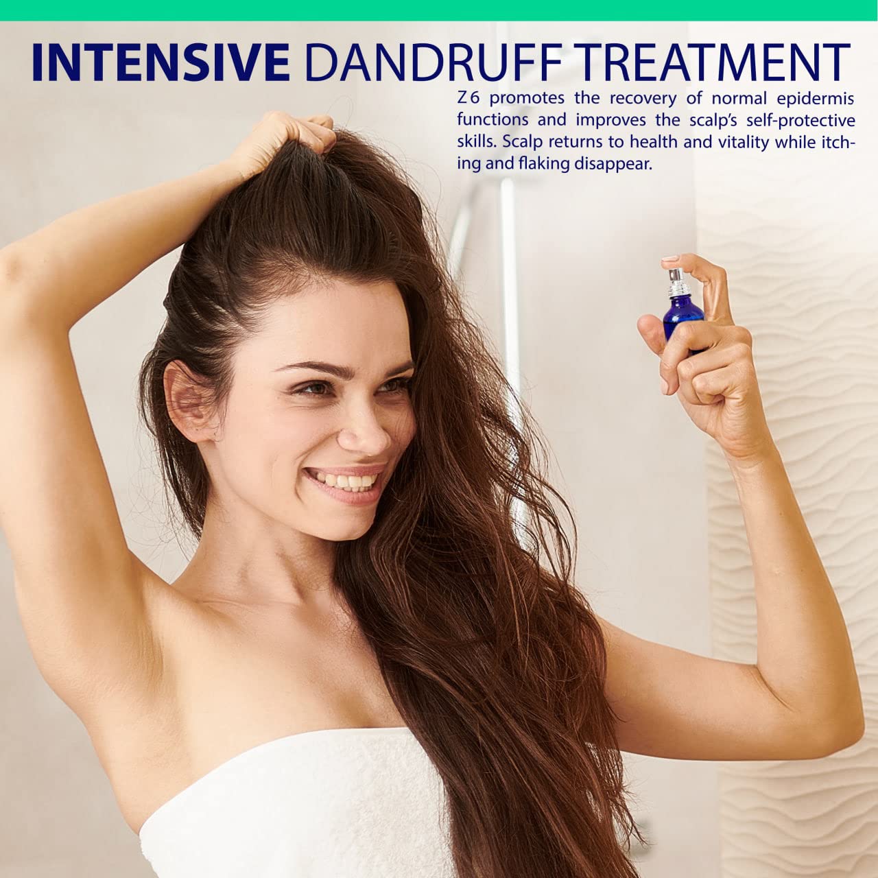 NAPURA Z6 Anti Dandruff Serum for Dry, Itchy & Sensitive Scalp | 1.69 fl oz