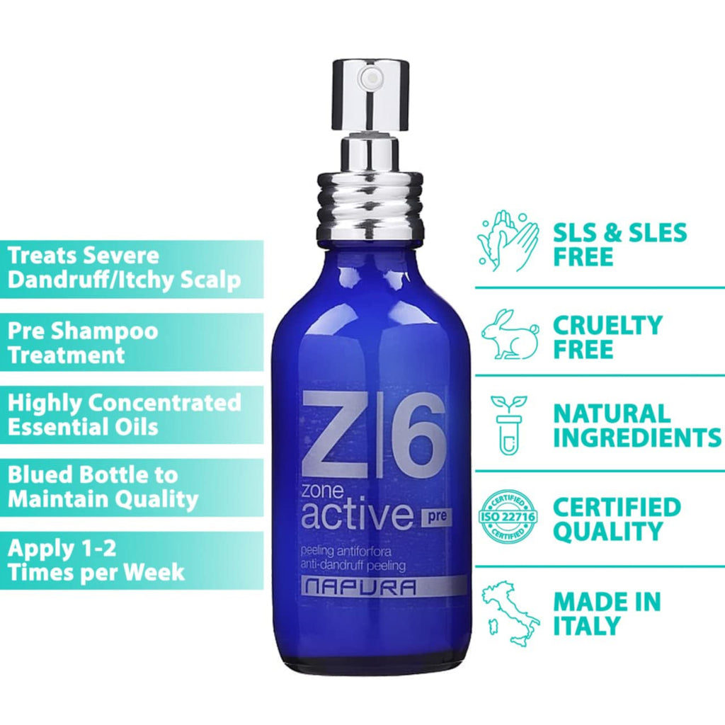 NAPURA Z6 Anti Dandruff Serum for Dry, Itchy & Sensitive Scalp | 1.69 fl oz
