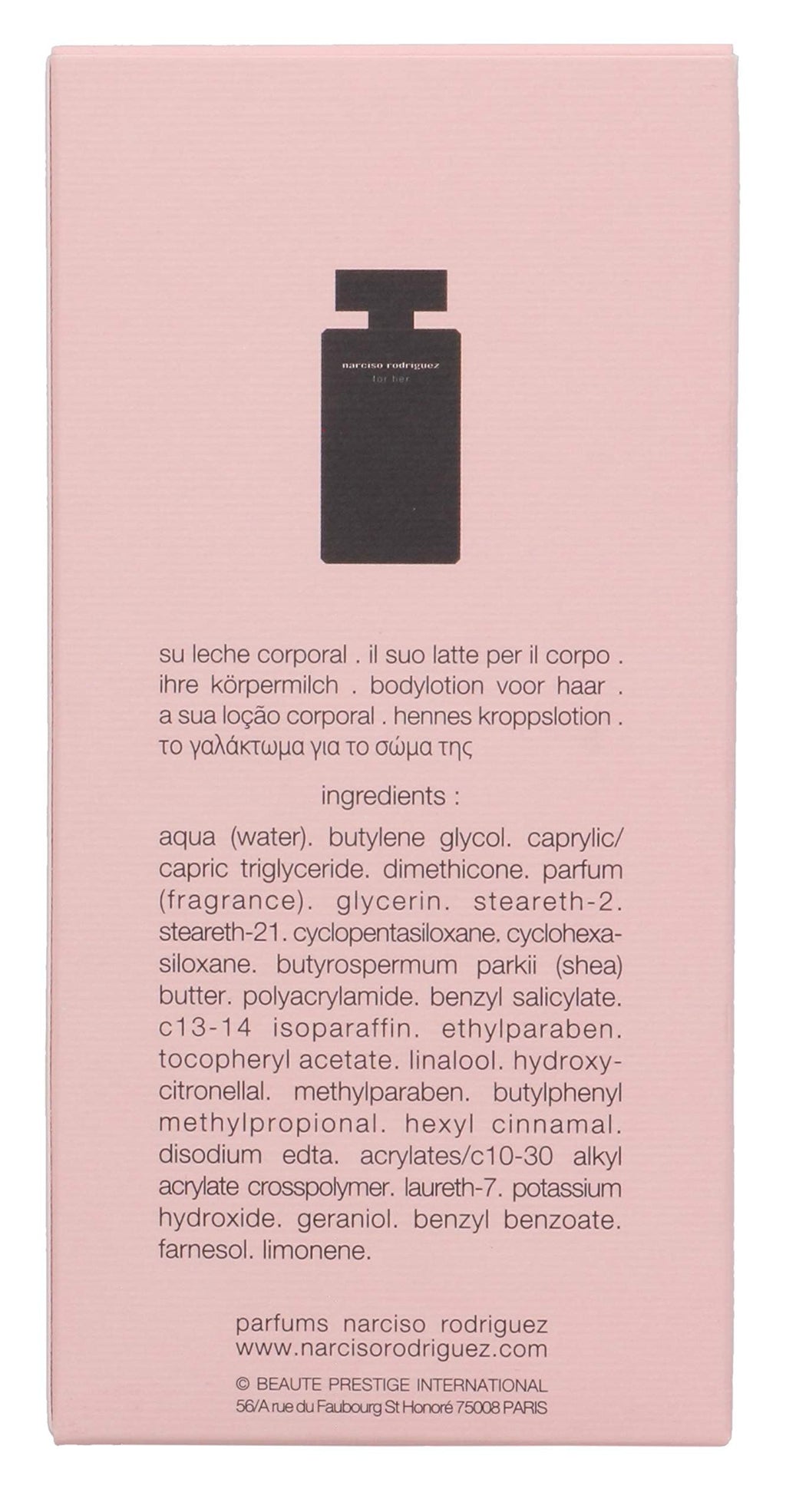 Narciso Rodriguez for Her Body Lotion 6.7 oz – Hydrating Milky Moisturizer