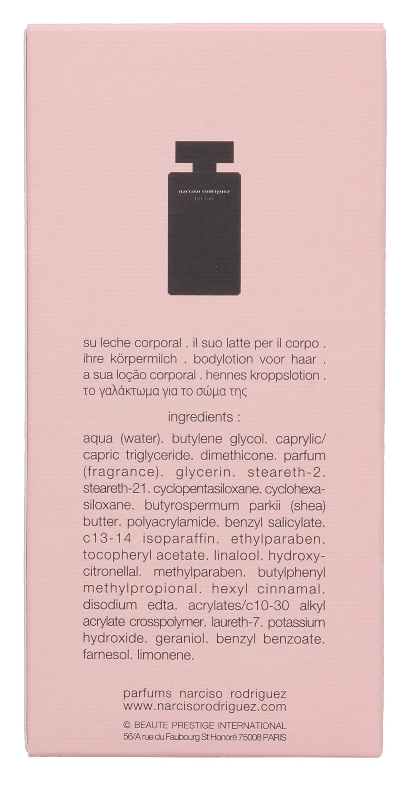 Narciso Rodriguez for Her Body Lotion 6.7 oz – Hydrating Milky Moisturizer