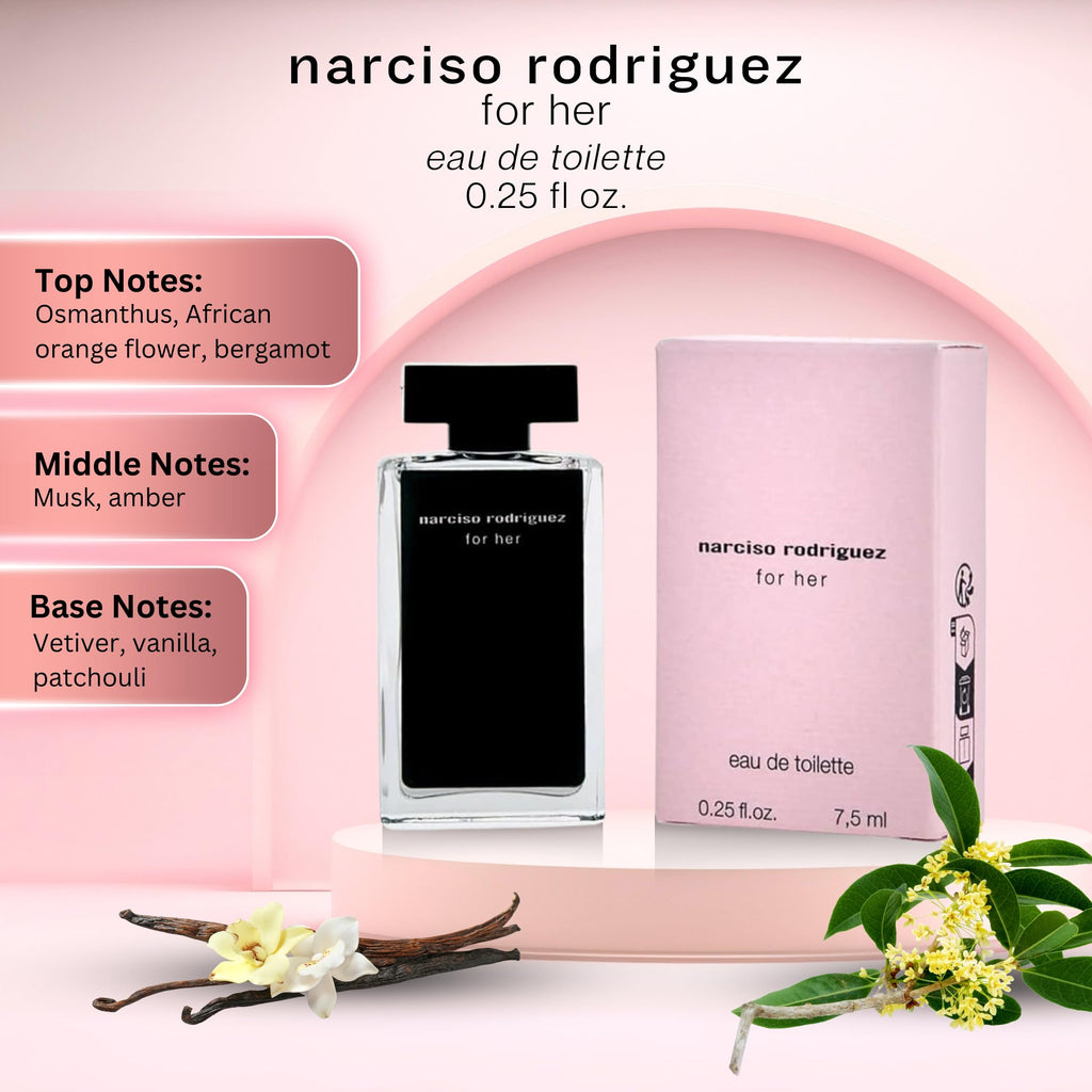 Narciso Rodriguez for Her Eau de Toilette - 0.25 Fl Oz Travel Mini