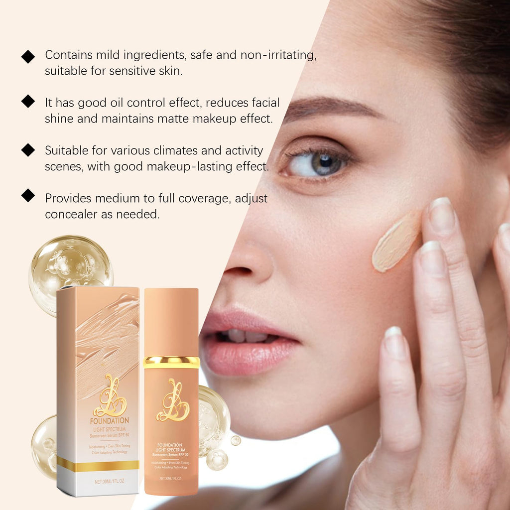 Narvokey 4-in-1 Foundation - Light/Medium Spectrum SPF 50+ Waterproof
