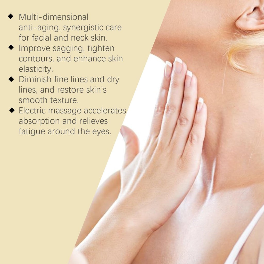 Nascence AH-8 Neck & Eye Cream Set – Electric Massage, Red Light Therapy & Deep Moisturizer