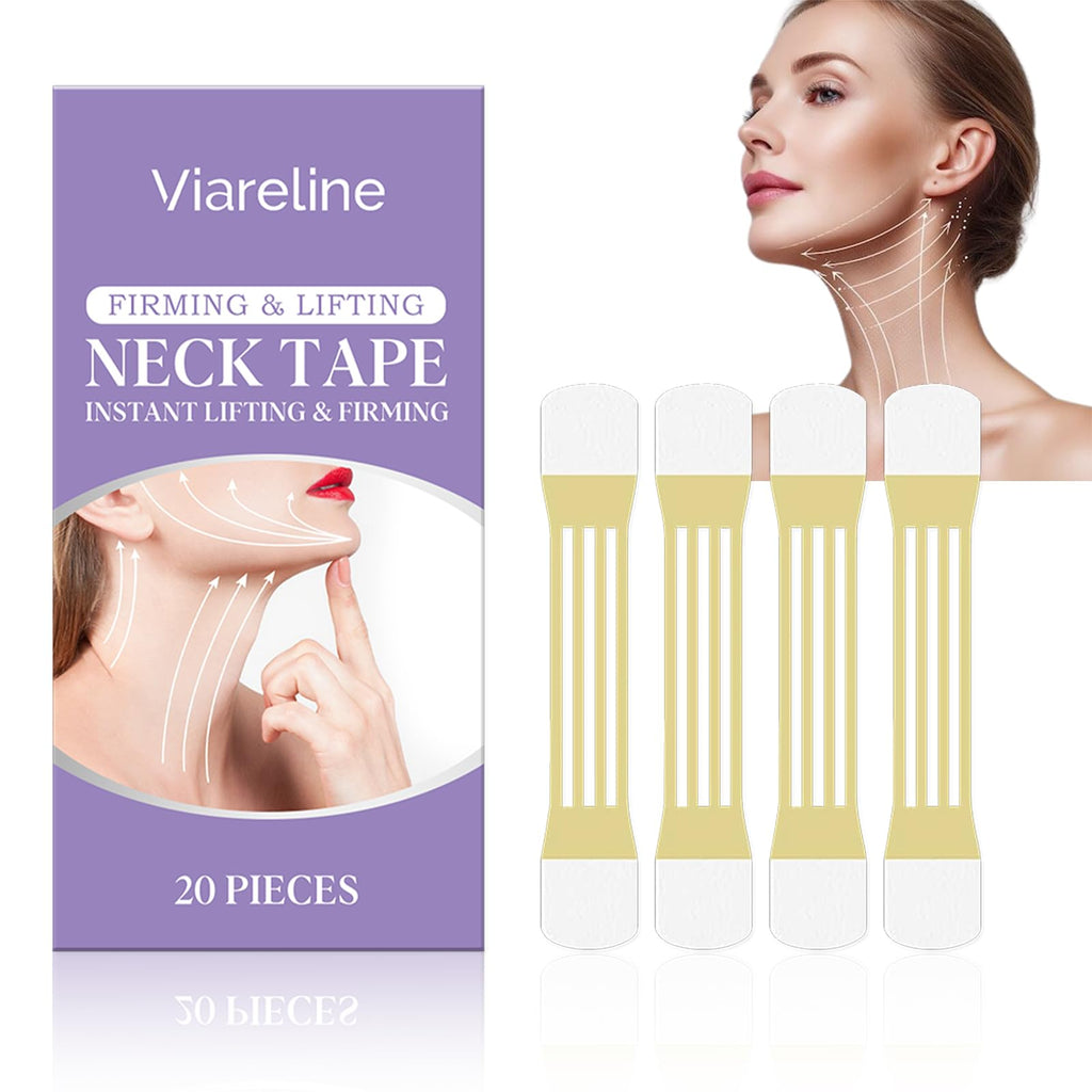 Nascence Neck Lift Tape – Invisible, Hypoallergenic 20 Pcs for a Smoother Neck