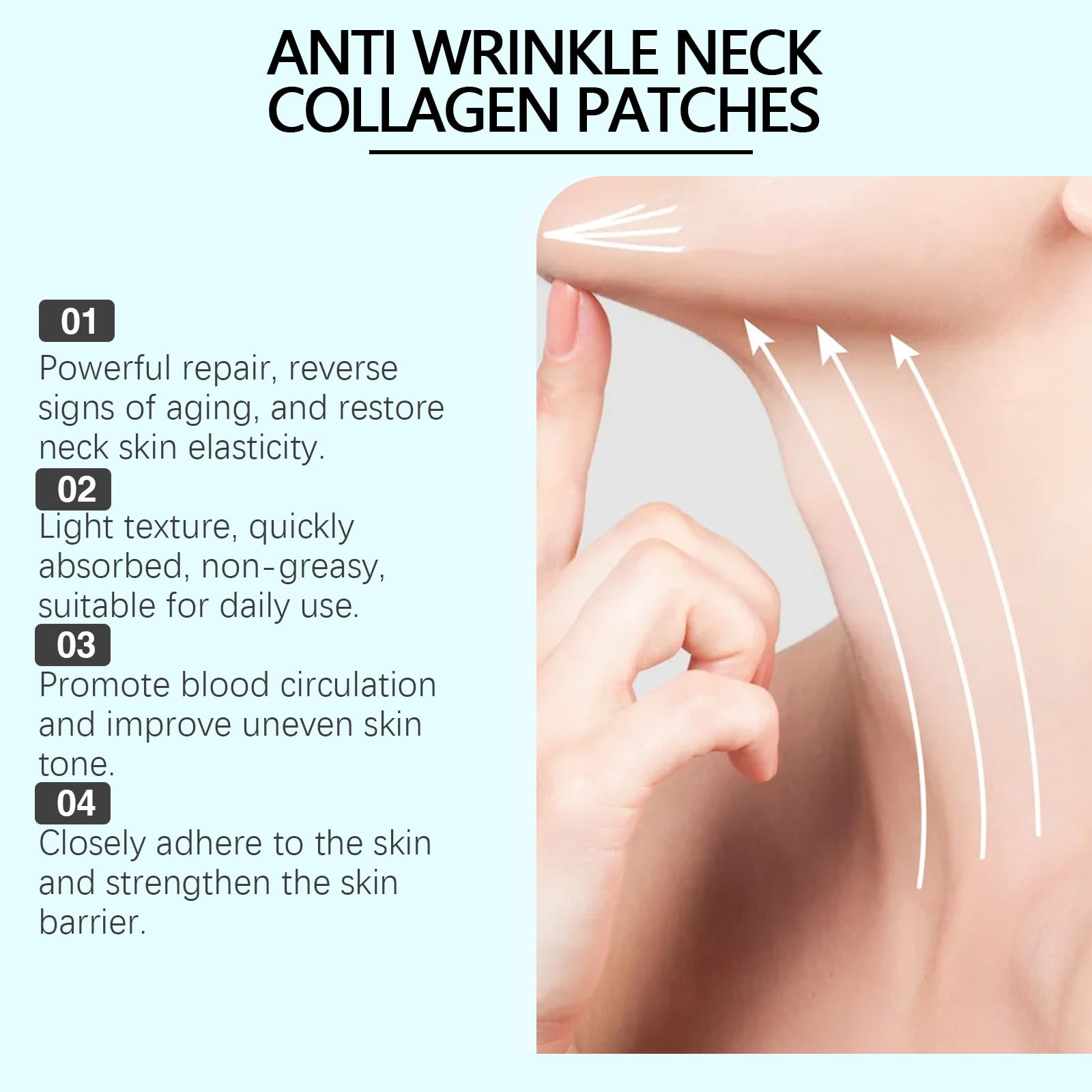Nascence Anti Neck Wrinkle Patches – 5-Piece Moisturizing & Firming Neck Patches