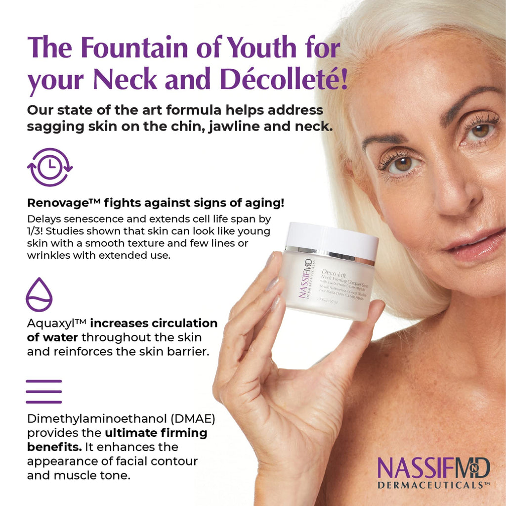 NassifMD Deco-Lift Neck Firming Complex Serum | Lightweight Gel for Neck & Décolletage