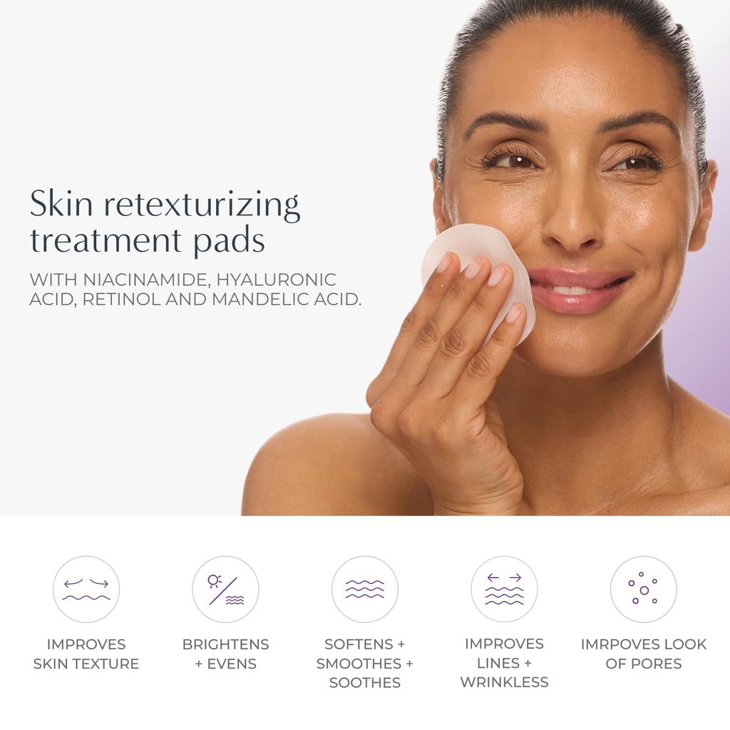 NassifMD Even, Correct & Renew Retexturizing Pads | Facial Peel for Texture & Tone