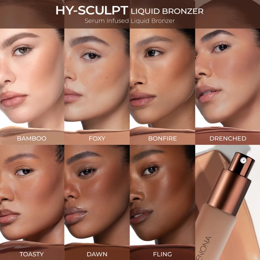 Natasha Denona HY-SCULPT LIQUID BRONZER Foxy – Serum-Infused Bronzer for All-Day Natural Warmth