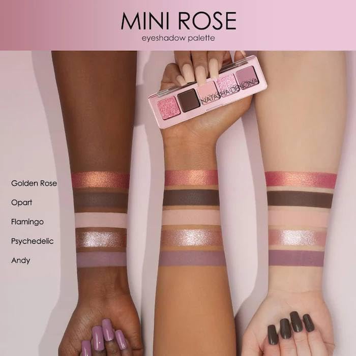 Natasha Denona Mini Rose Palette + Bonus Korean Sheet Mask with Collagen