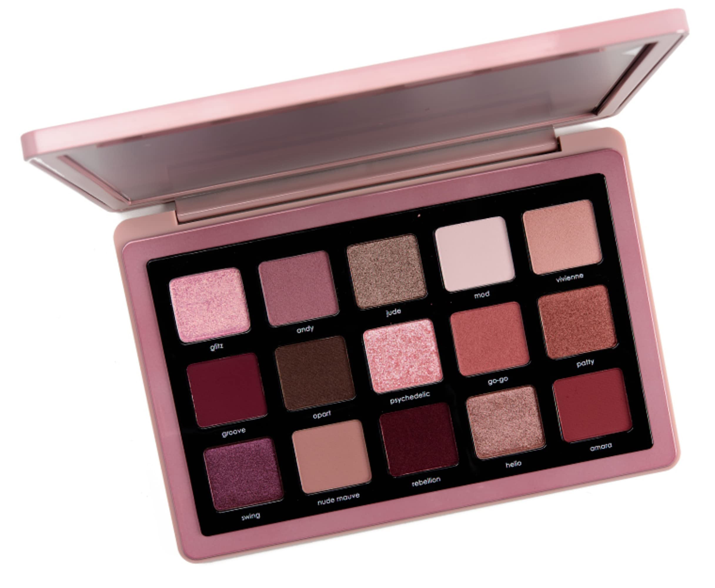 Natasha Denona Retro Palette – 15 Burgundy & Mauve Eyeshadows for Romantic Retro Looks