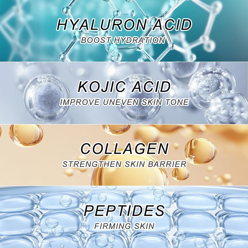 Natener 4 Pairs PDRN Micro Eye Patches | Hyaluronic Acid, Kojic Acid, Collagen + Peptides
