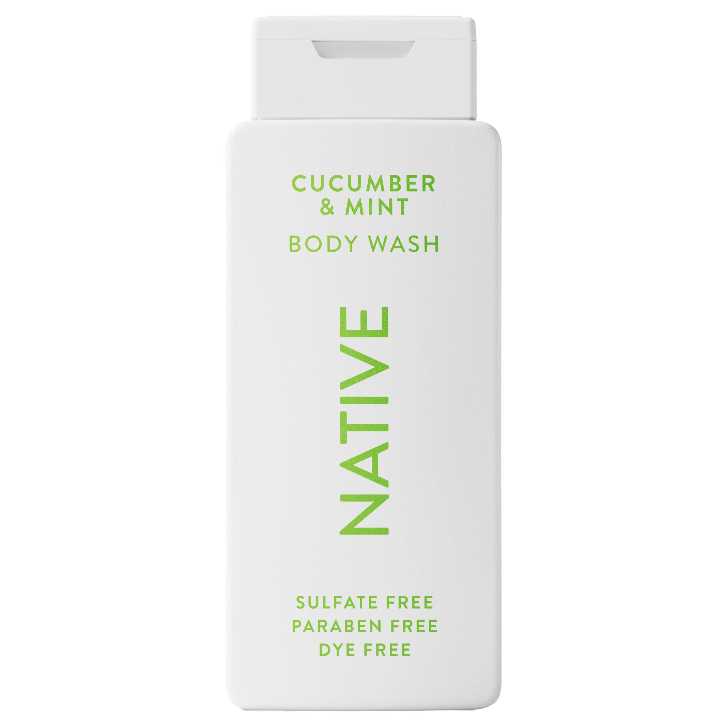 Native Body Wash: Naturally Derived, Sulfate-Free, Cucumber & Mint – 18 oz
