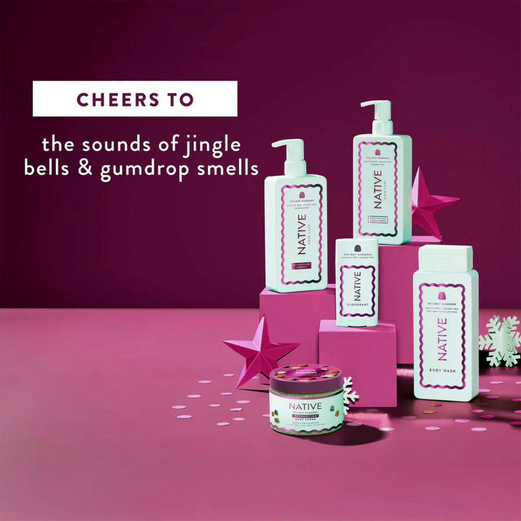 Native Holiday Gumdrop Shampoo & Conditioner Set – Limited Edition, 16.5 oz Each