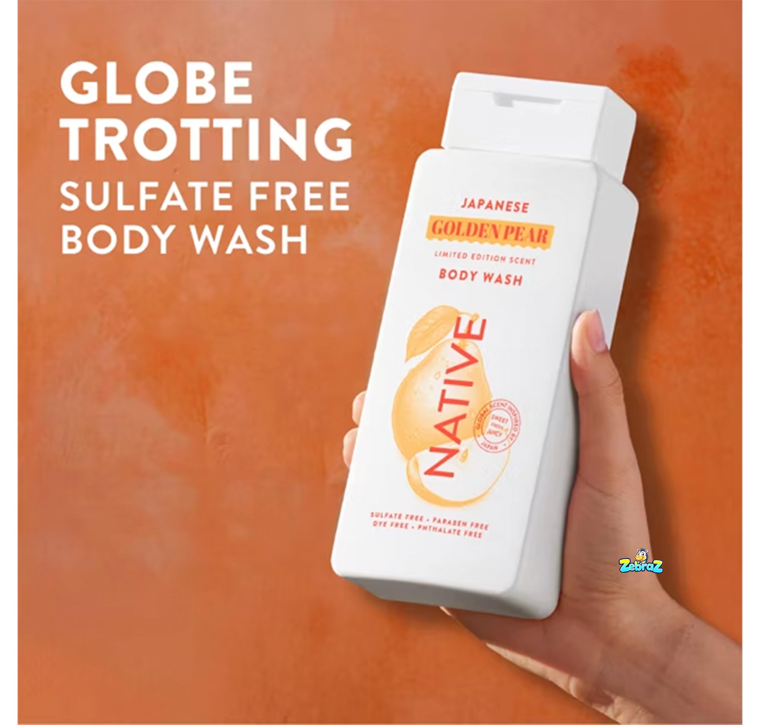 Native Passport Global Flavors Sulfate-Free Body Wash - Japanese Golden Pear, 18 oz (Pack of 2)