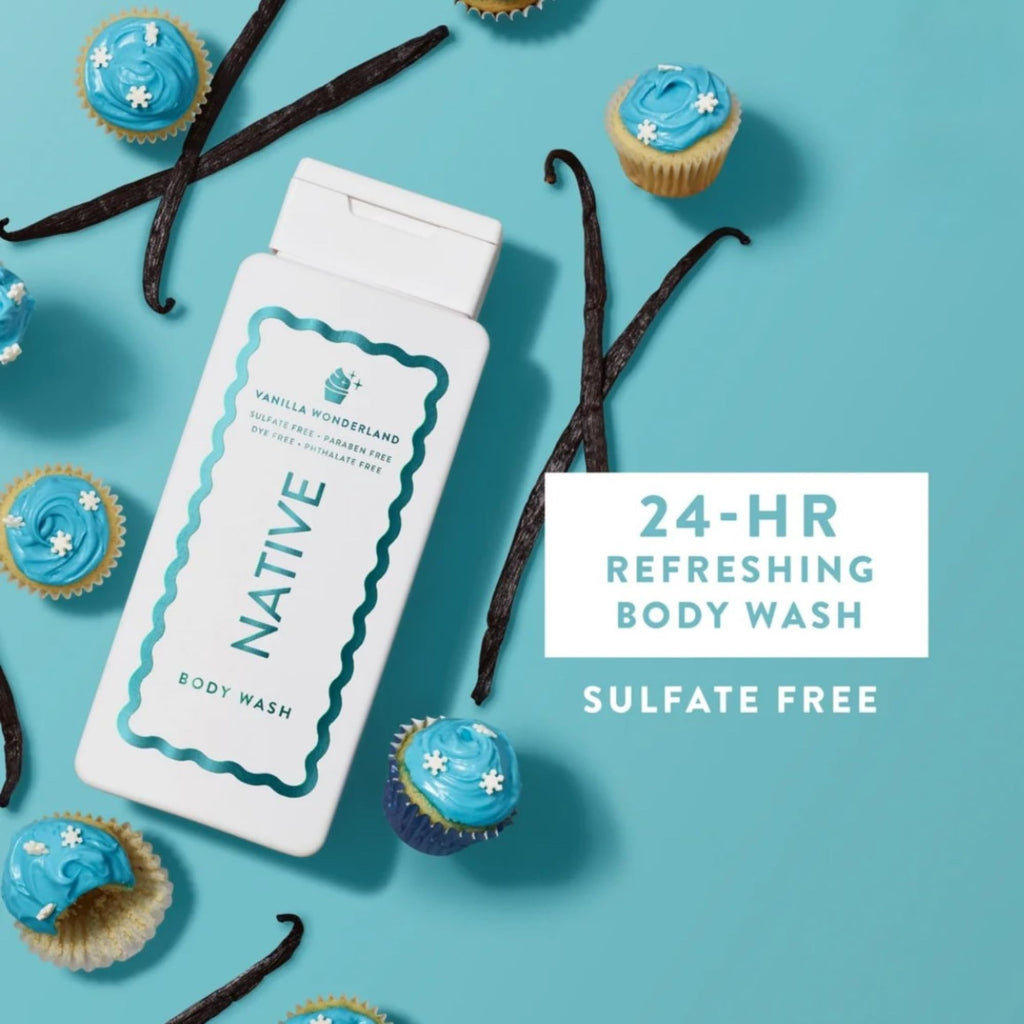 Native Vanilla Wonderland Body Wash – Holiday Limited Edition Set (2 x 18 fl oz), Sulfate & Paraben Free