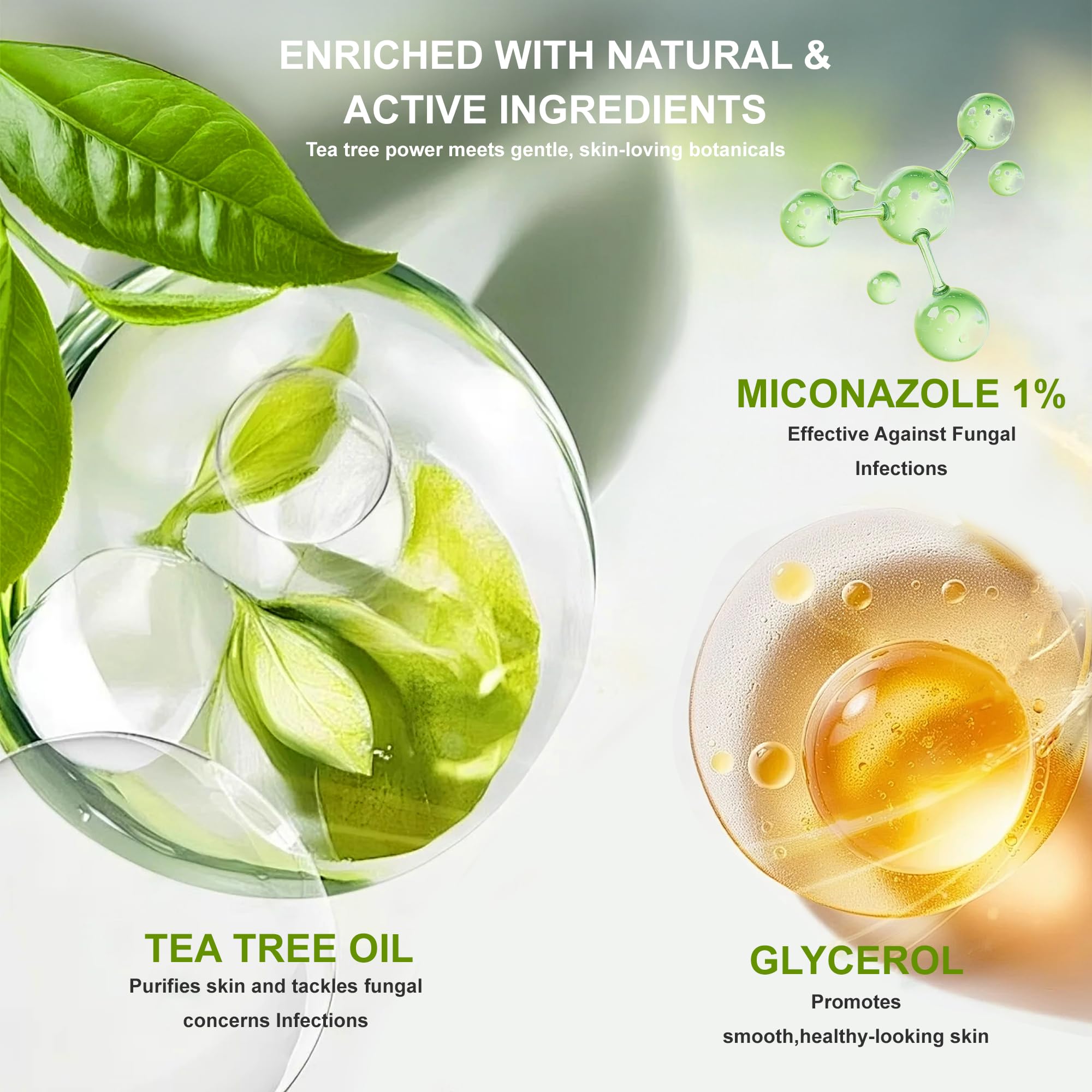 Natouch Antifungal Antibacterial Soap Bar – Tea Tree Oil, Face & Body, 2-Pack, 8 oz