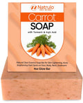 Natrulo Carrot Soap for Skin Brightening – Kojic Acid Glow Bar Made in USA