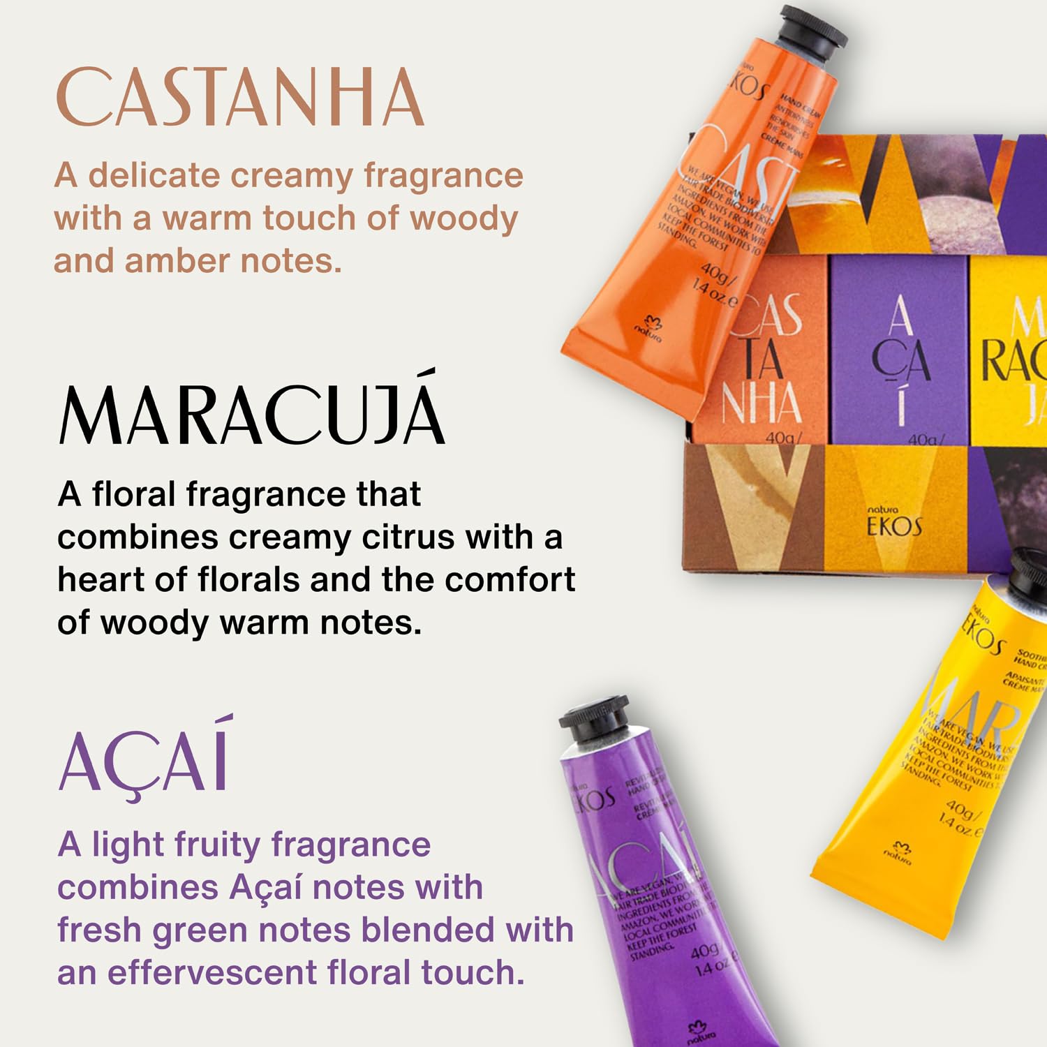 Natura Valentine's Day Hand Cream Gift Set — 3-Pack Vegan Hand Balm, Fast-Absorbing Hydration