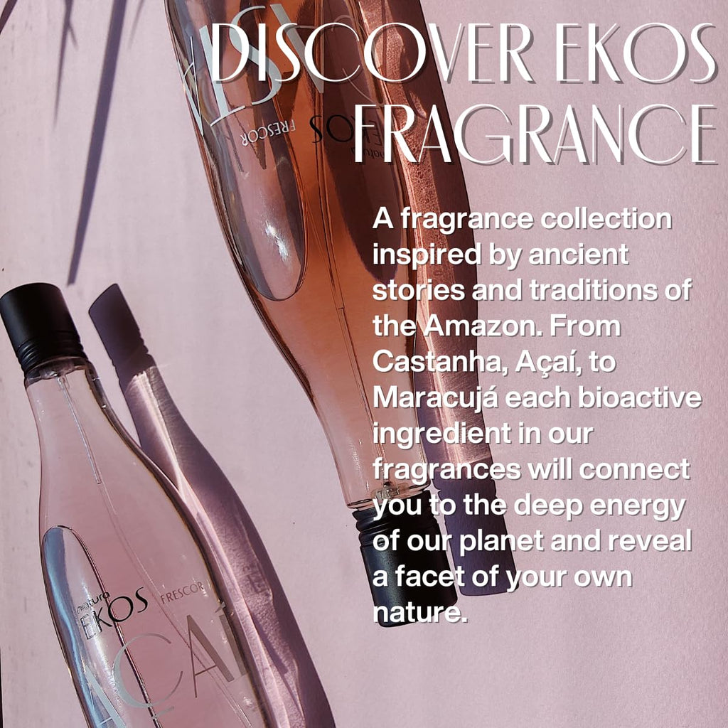 Natura Ekos Castanha Freshness EDT – Long-Lasting Citrus & Florals with Brazil Nut & Musk, 150 ml