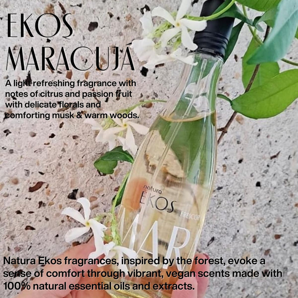 Natura Ekos Maracujá Body Mist – Fresh Fragrance with Passion Fruit, Musk & Sandalwood | 150 ml
