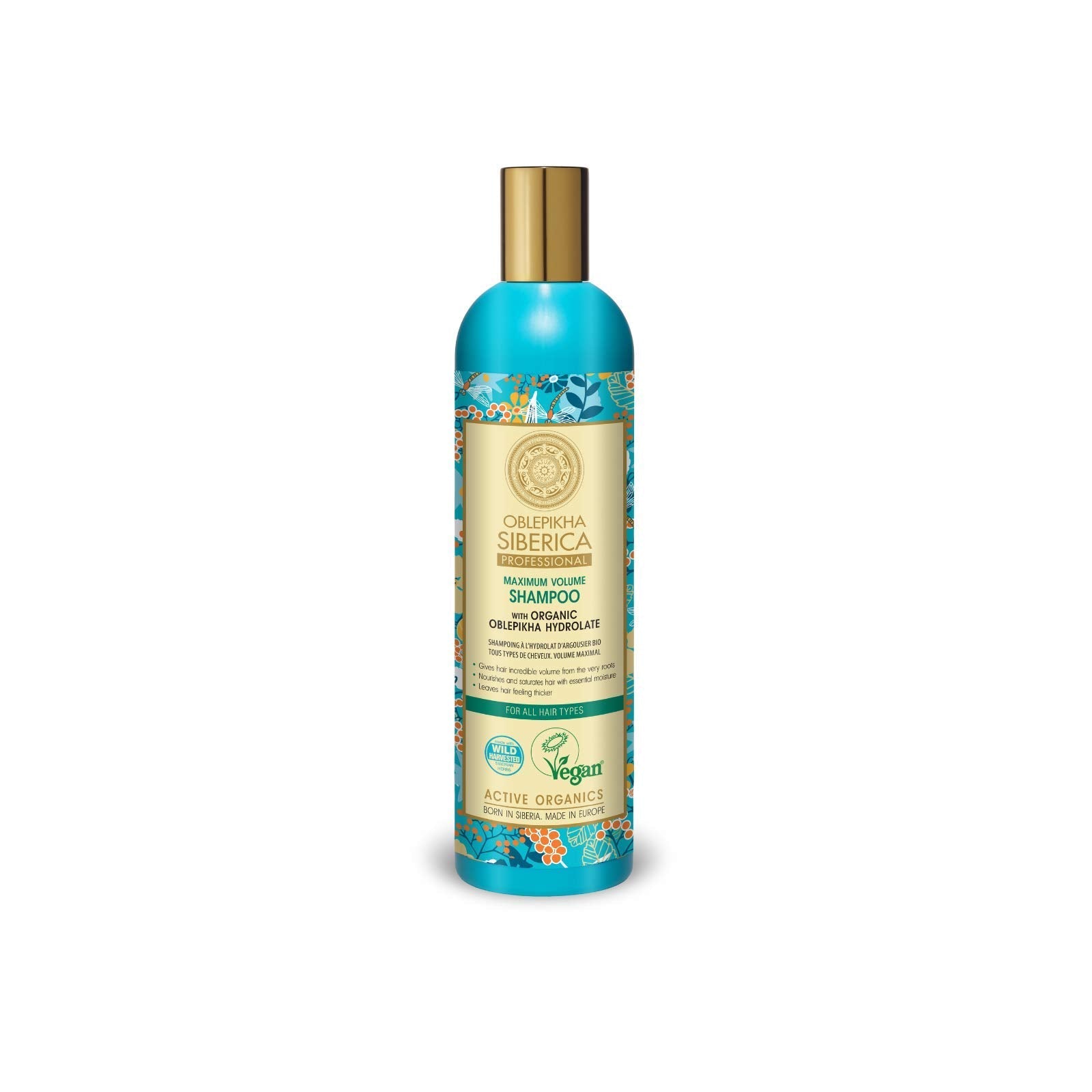 Natura Siberica Oblepikha Shampoo Maximum Volume – All Hair Types, 400 mL