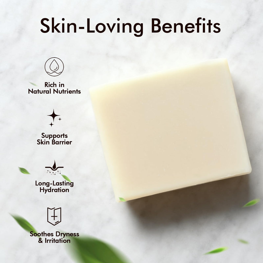 Natural Amor Los Angeles Unscented Tallow Soap Bar 2-Pack – Handmade with Grass-Fed Beef Tallow