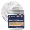Natural Aura Whipped Beef Tallow for Skin – Unscented 4oz Face & Body Moisturizer