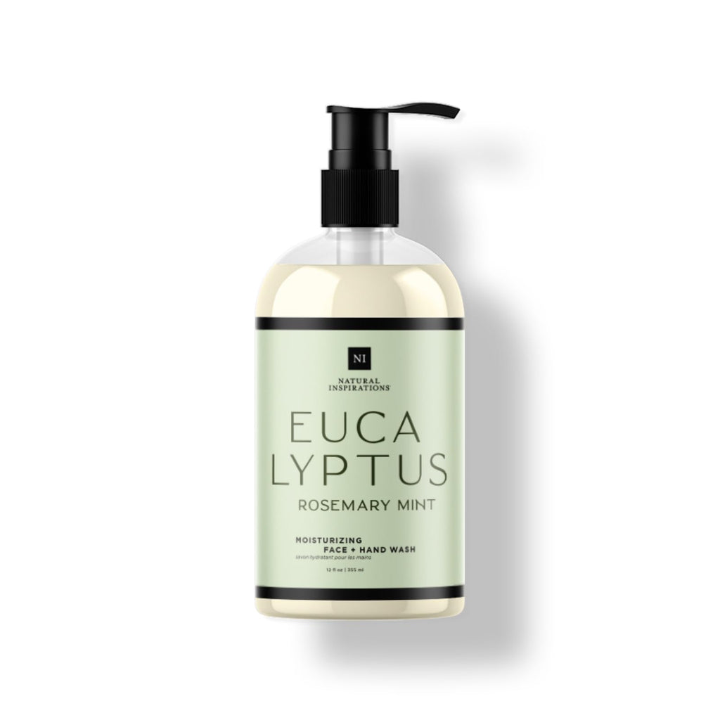 Natural Inspirations Eucalyptus Rosemary Mint Moisturizing Hand + Face Wash 12 oz | Sulfate-Free