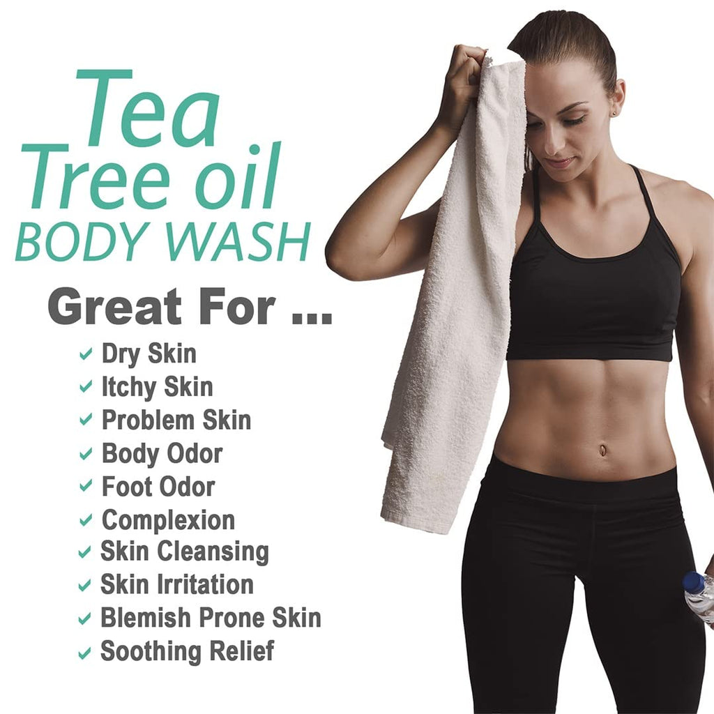 Natural Riches Tea Tree Body Wash 2x16 oz – Soothing, Hydrating for All Skin Types