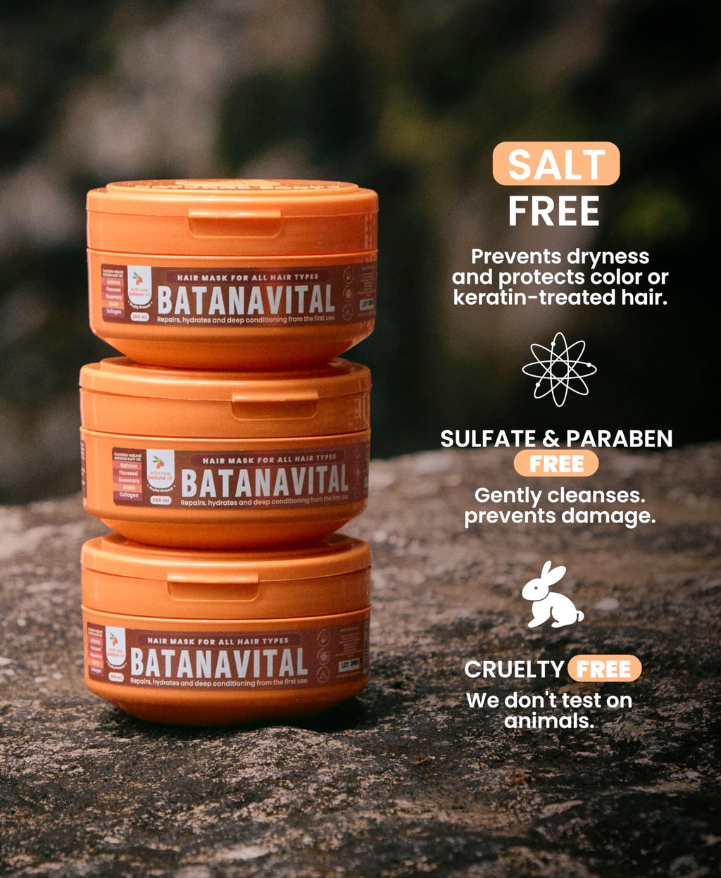 Batanavital Deep Hair Mask with Batana Oil – Deep Repair & Moisture (8.45 fl oz)