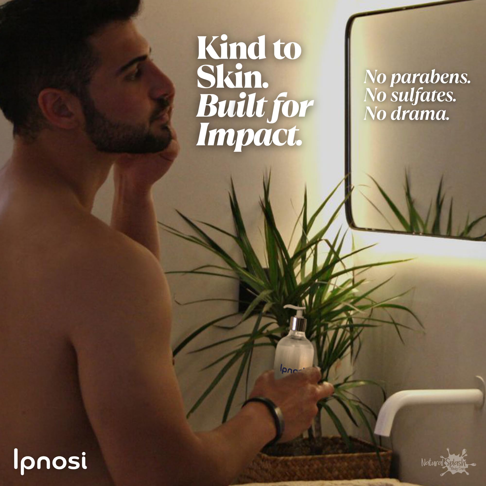 Natural Splash Ipnosi Pheromone Body Cream for Men – Hydrating, Fast-Absorbing Lotion, 8.45 oz