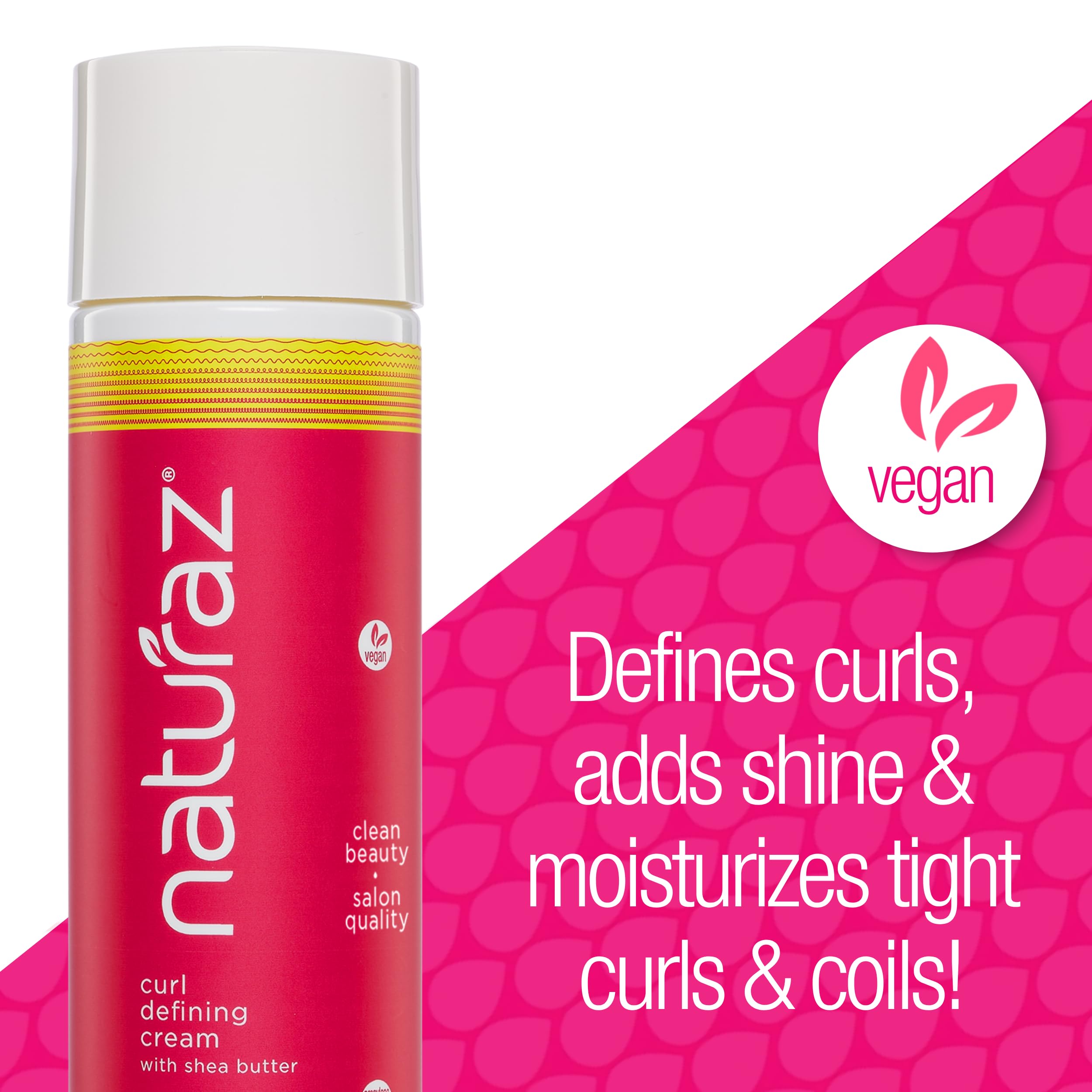 Naturaz Curl Defining Cream – Vegan, Cruelty-Free, Paraben-Free | Deep Moisture & Light Hold (8 oz)