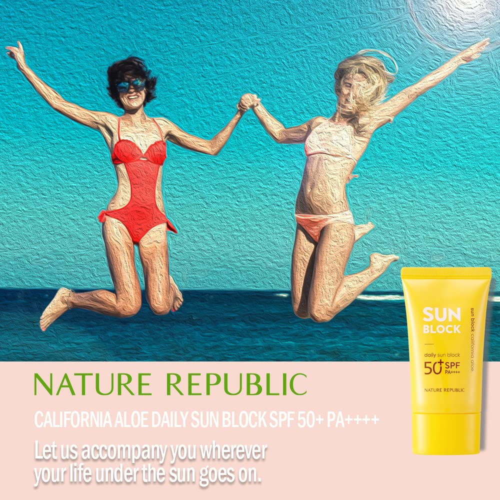 Nature Republic California Aloe Daily Sun Block SPF 50+ PA++++ | 57 ml