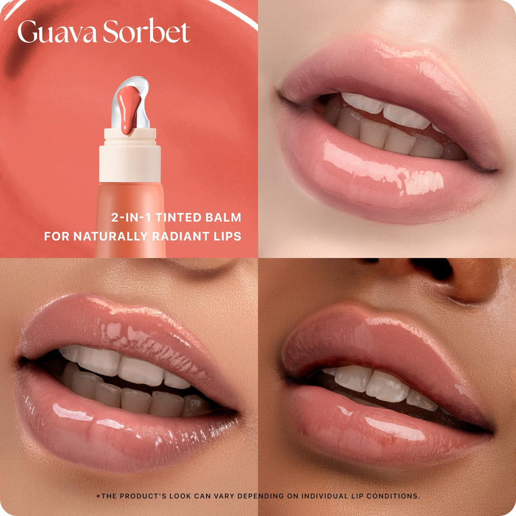 Nature Republic Honey Melting Lip Butter Balm – Hydrating Tinted Balm with Peptides (Guava Sorbet)