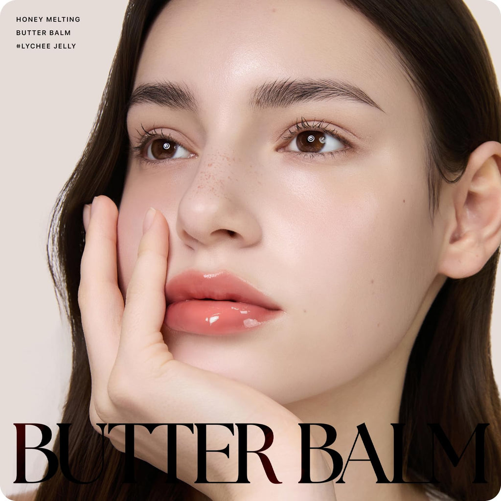 Nature Republic Honey Melting Lip Butter Balm – Hydrating Tinted Lip Balm with Peptides (Lychee Jelly)