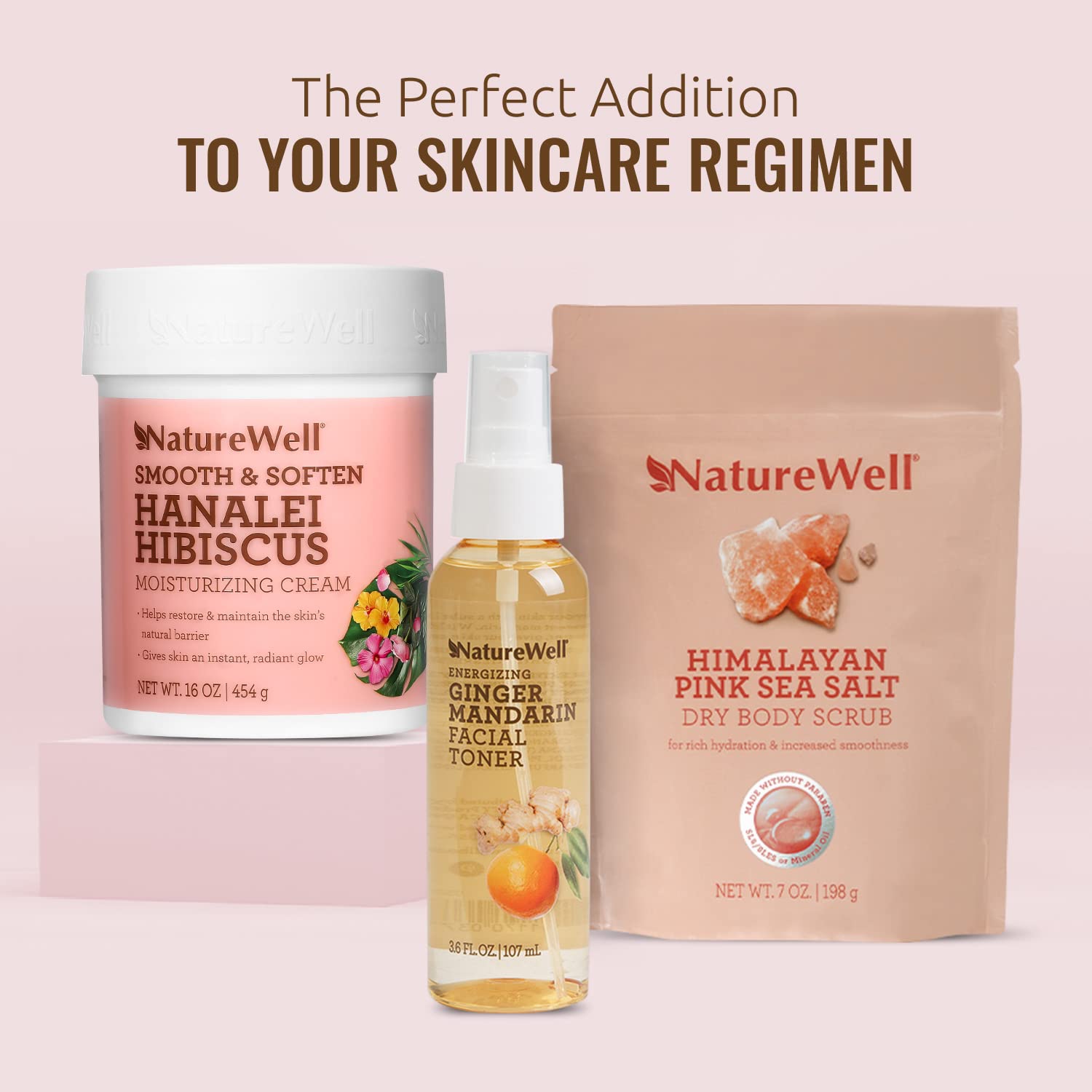 NATURE WELL Hanalei Hibiscus Smooth & Soften Moisturizing Cream For Face & Body – 16 Oz