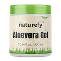Naturefy Aloe Vera Gel | 100% Pure & Organic Aloe Vera Pulp with Jojoba Oil, Glycerine & Vitamin E