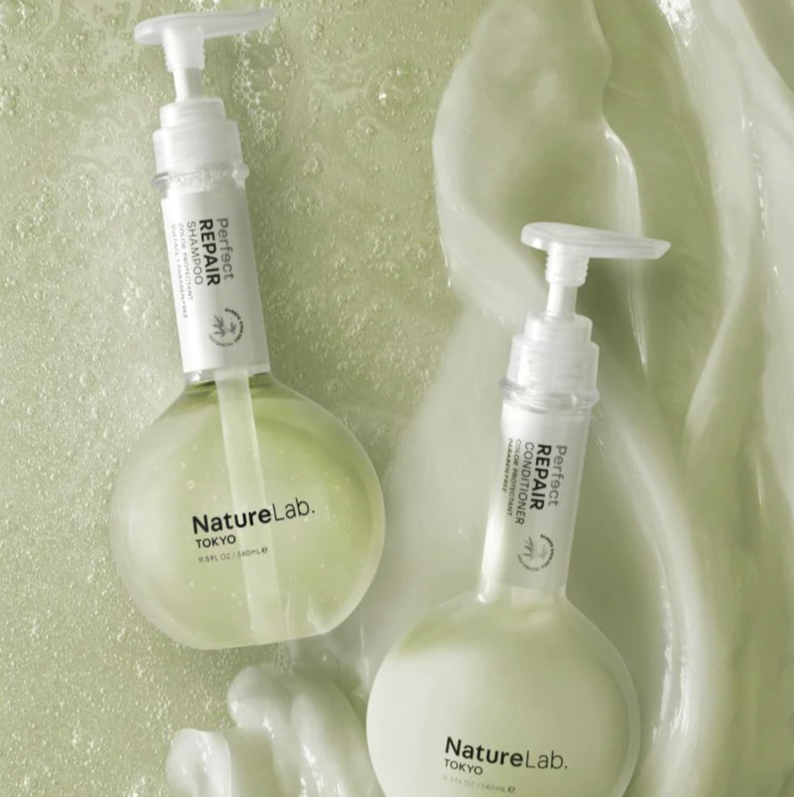 NatureLab.TOKYO Perfect Repair Shampoo & Conditioner Duo for Damaged Color-Treated Hair