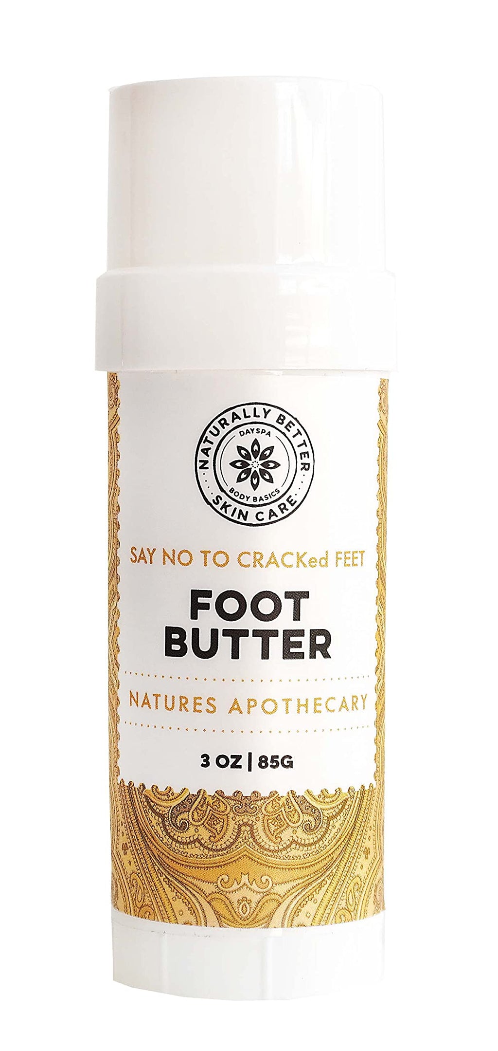 NATURE'S APOTHECARY Foot Butter 3 oz – Hydrate, Protect & Deodorize Feet Naturally | Made in USA