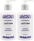 Huckleberry Lotion For Dry Skin | Nature's Apothecary | Silky, Hydrated Skin | Hypoallergenic & All-Natural | Made in USA (Pack of 2)
