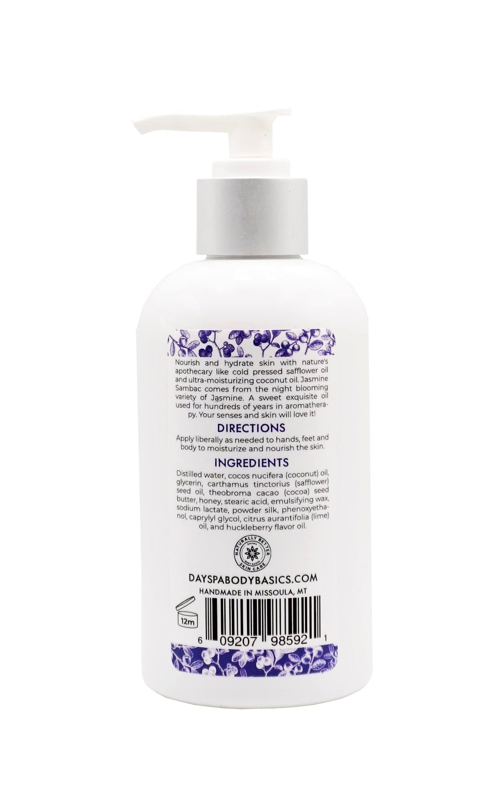 Huckleberry Lotion For Dry Skin | Nature's Apothecary | Silky, Hydrated Skin | Hypoallergenic & All-Natural | Made in USA (Pack of 2)