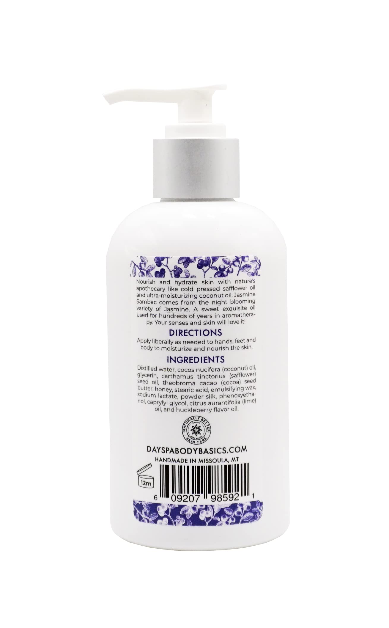 Huckleberry Lotion For Dry Skin | Nature's Apothecary | Silky, Hydrated Skin | Hypoallergenic & All-Natural | Made in USA (Pack of 2)