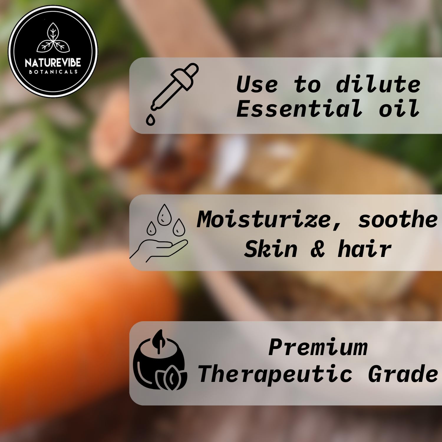 Naturevibe Botanicals Carrot Oil – 32 oz, 100% Pure & Natural for Skin & Hair Care