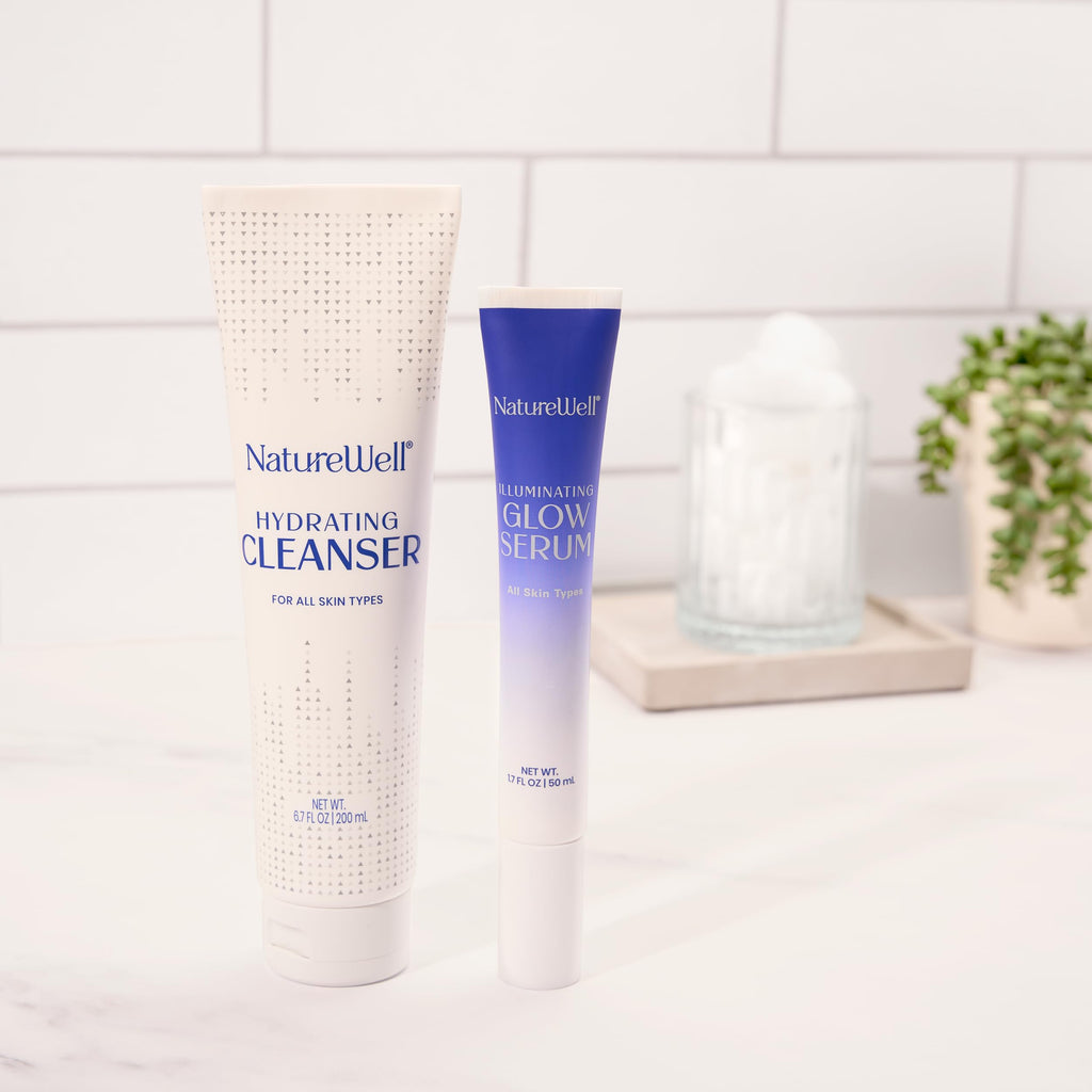 NATUREWELL Hydrating Cleanser & Illuminating Glow Serum Duo – Nourish, Hydrate & Glow for All Skin Types