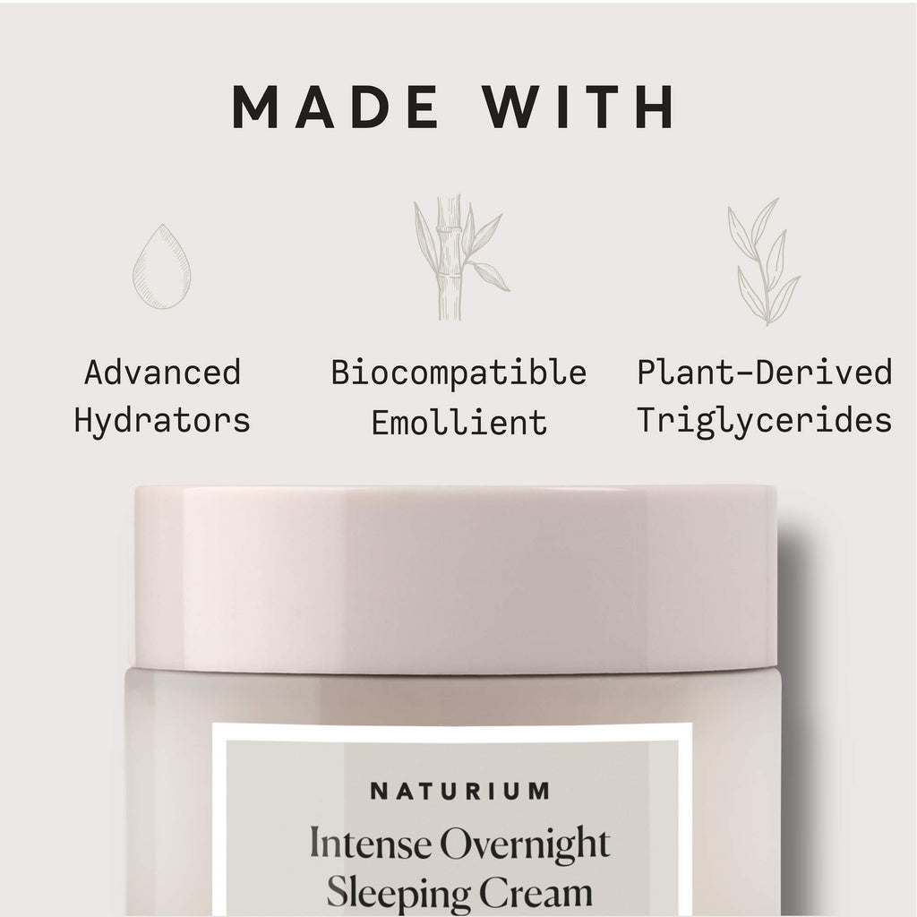 Naturium Intense Overnight Sleeping Cream – Hydrating, Skin-Plumping Night Moisturizer