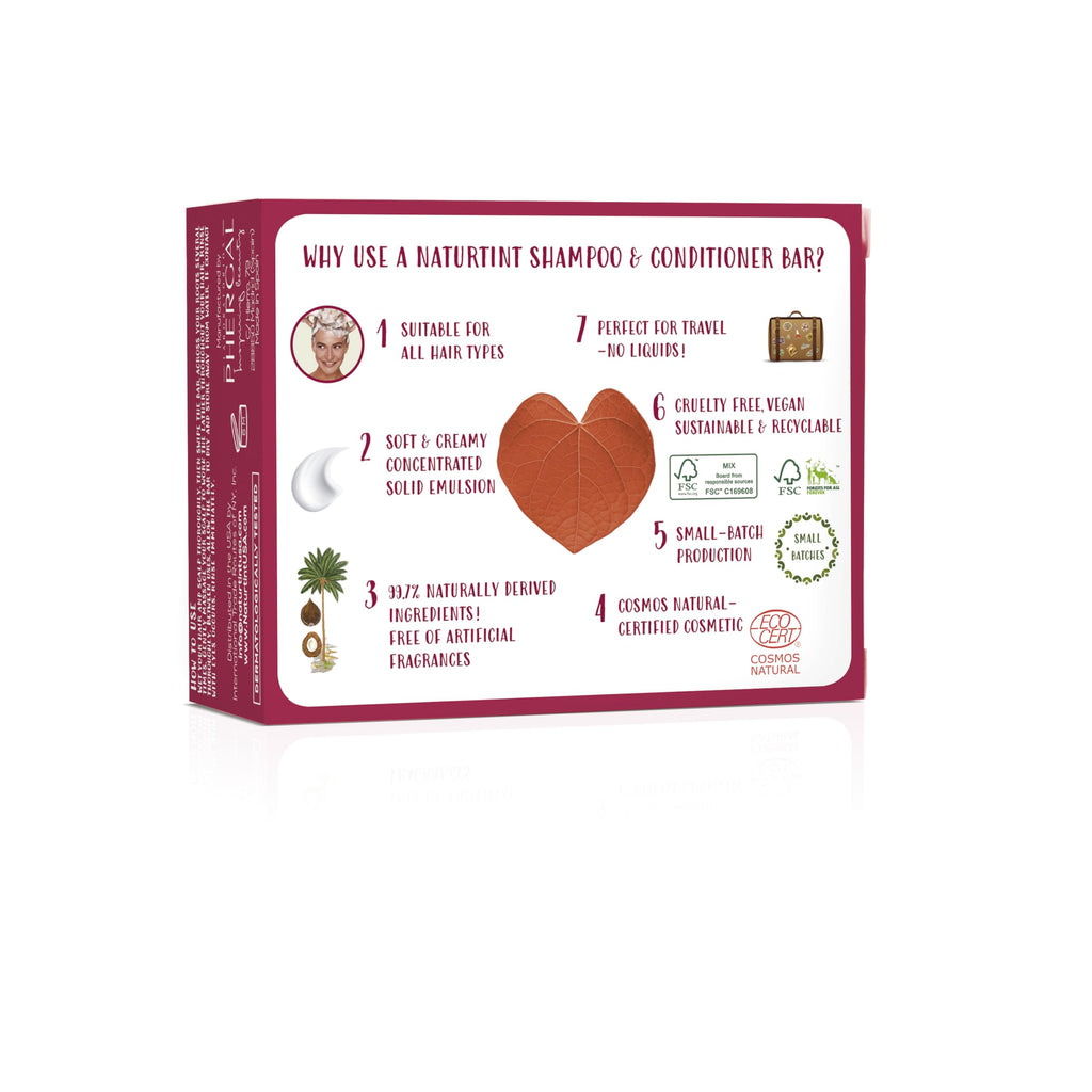 Naturtint Cinnamon Shampoo Bar – Naturally Derived, Cruelty-Free, All Hair Types, Travel Ready