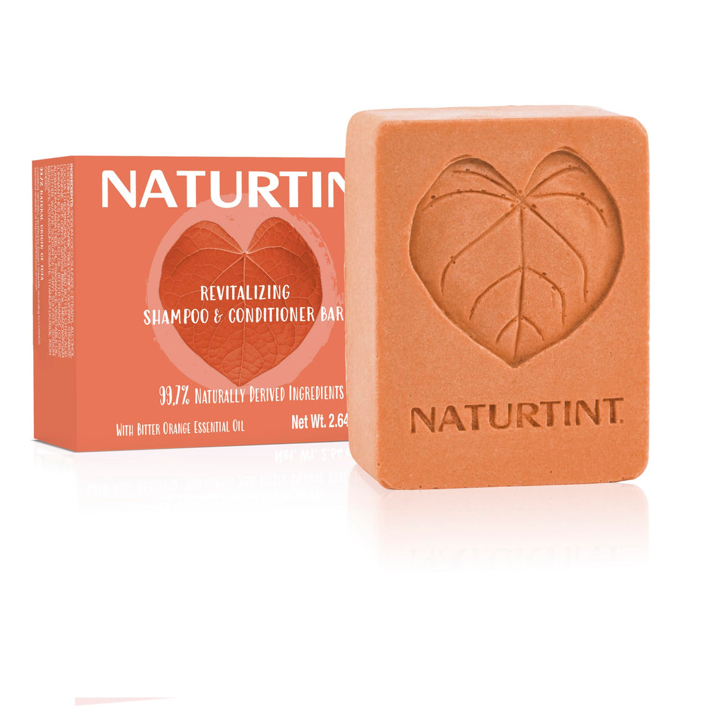 Naturtint Shampoo & Conditioner Bar Orange – Naturally Derived, Cruelty Free, All Hair Types, Travel Ready