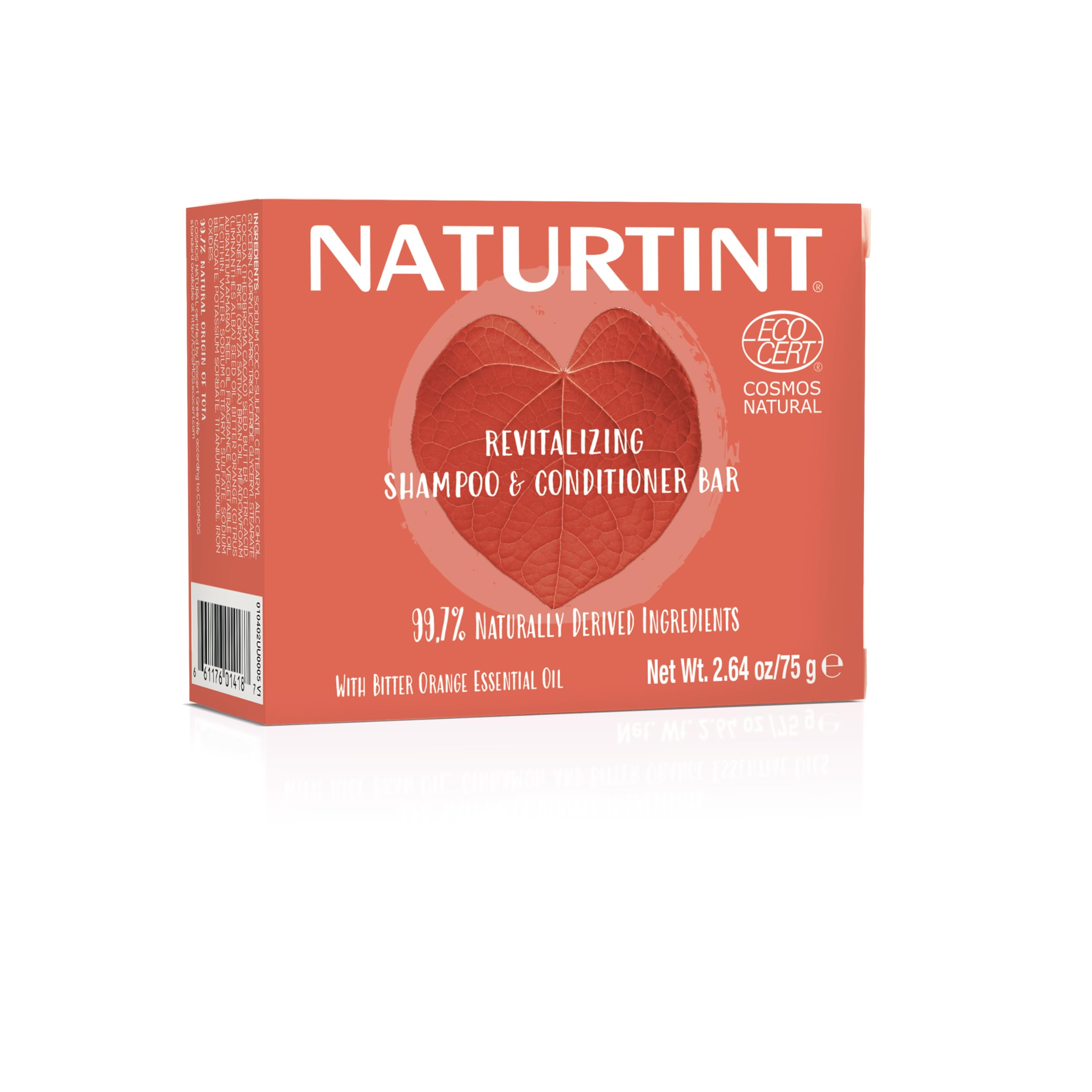 Naturtint Shampoo & Conditioner Bar Orange – Naturally Derived, Cruelty Free, All Hair Types, Travel Ready
