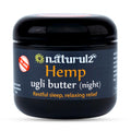 Naturulz Ugli Butter Hemp Night Cream 4oz — Calming Night Topical with Lavender, Chamomile & Passionflower (Melatonin-Free)