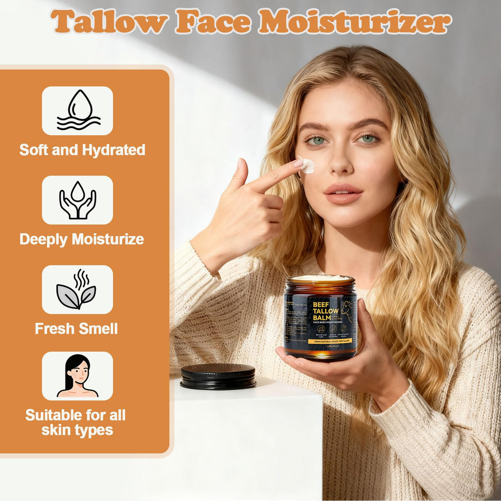 NAWydzz Beef Tallow Skin Balm with Honey & Beeswax